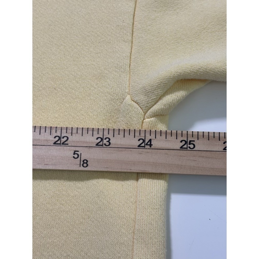 VTG Top Stitch Morning Sun Sweatshirt Full Zip XL Yellow Hummingbird Embroidery - Picture 7 of 14